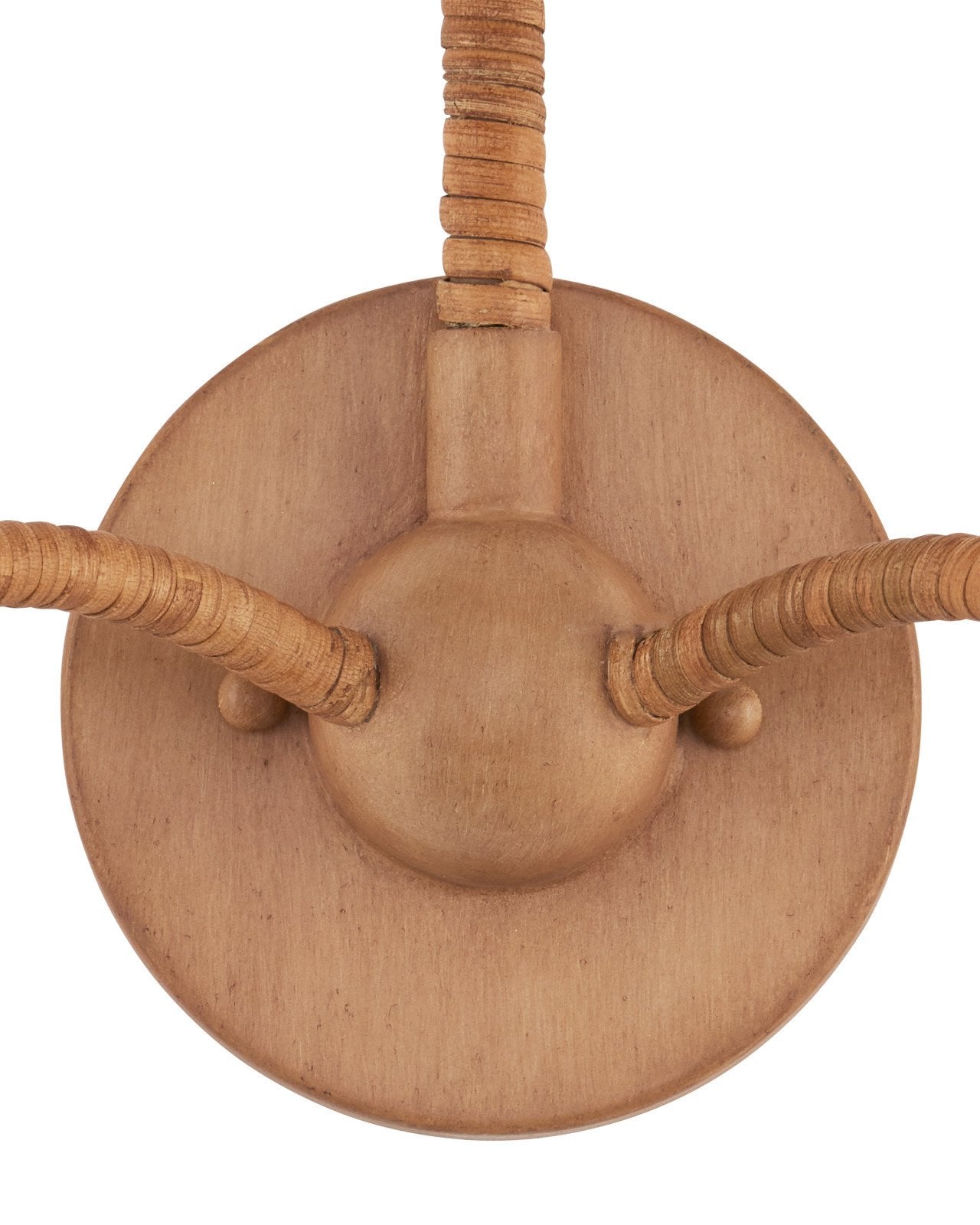 Saxon Double-Light Tan Wall Sconce