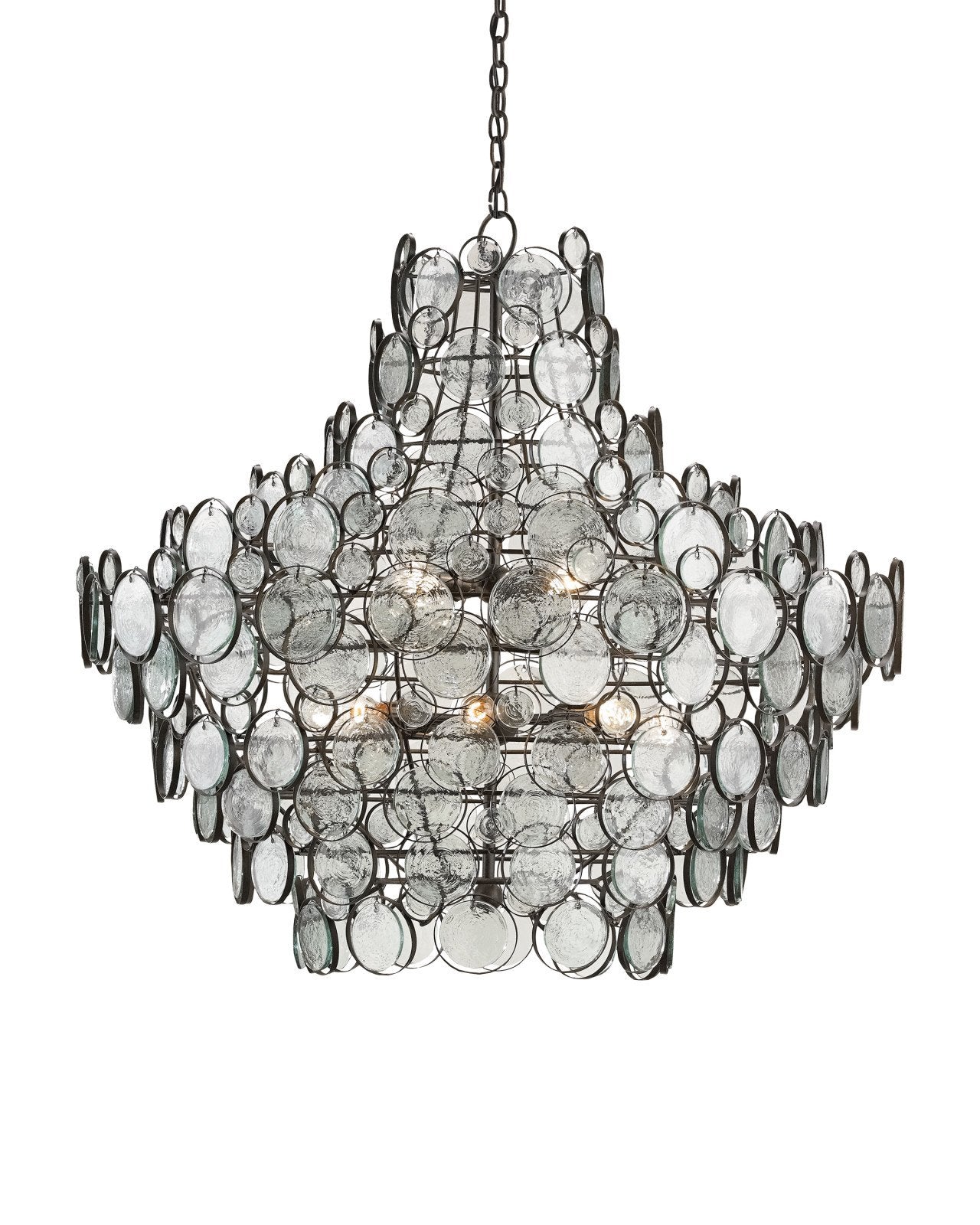 Galahad Large Recycled Glass Chandelier