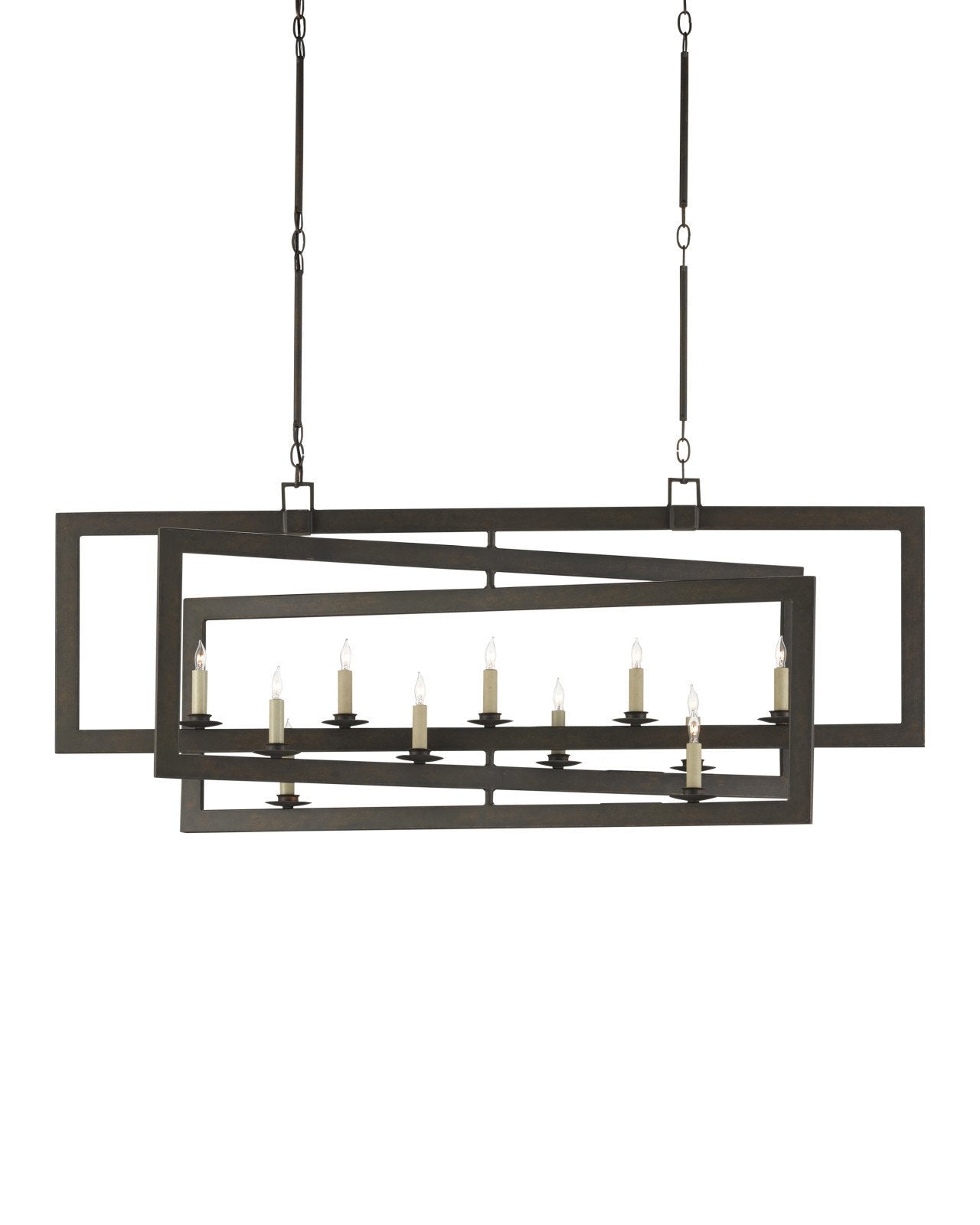 Middleton Bronze Rectangular Chandelier