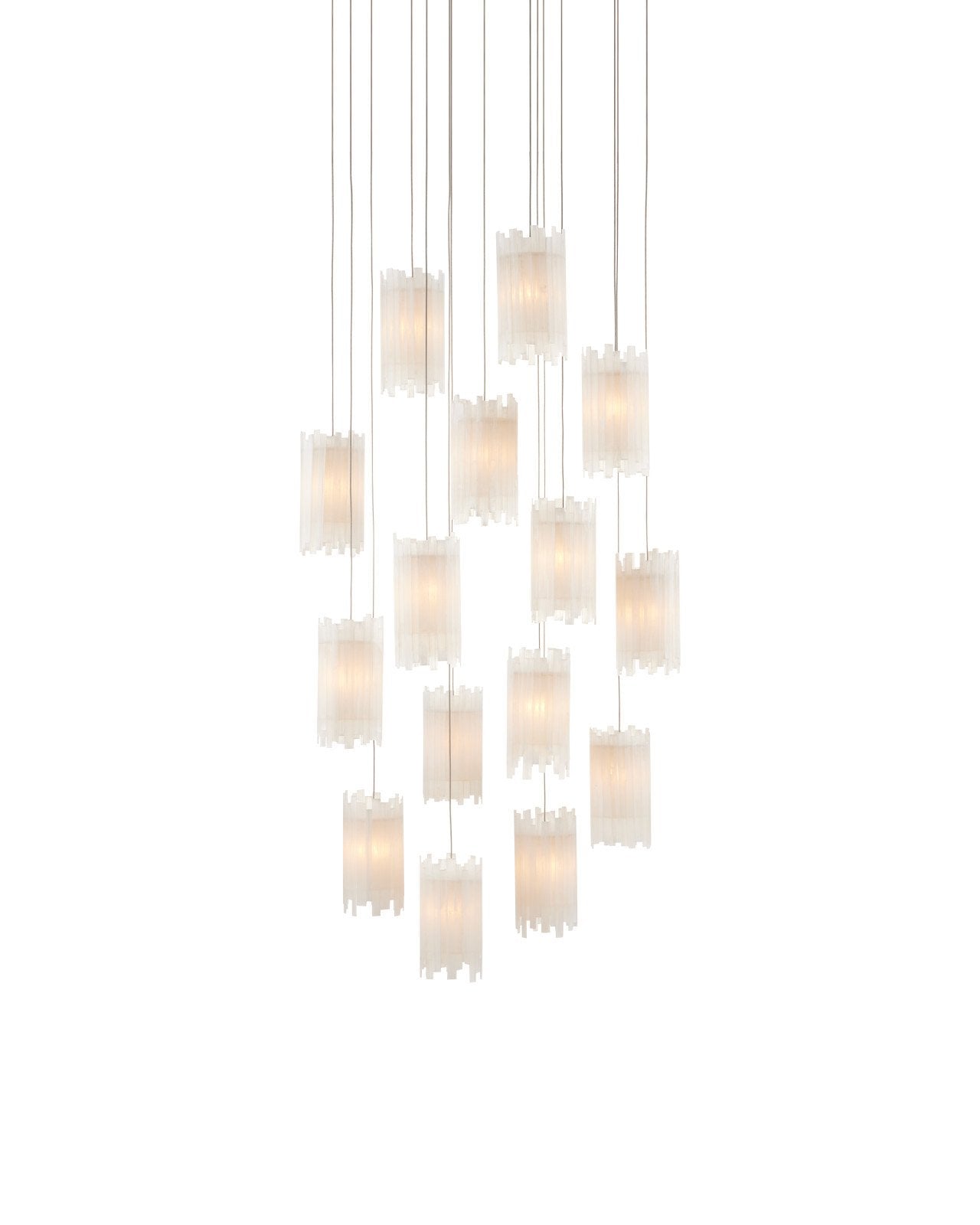 Escenia 15-Light Round Multi-Drop Pendant