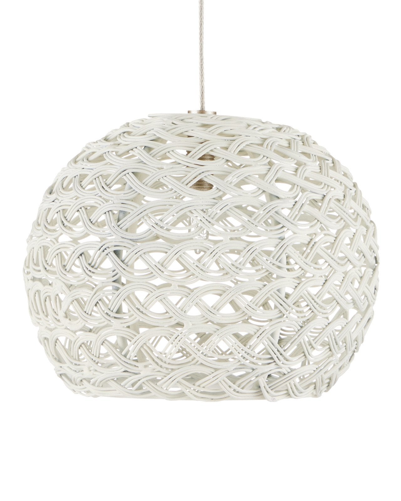 Piero White 36-Light Round Multi-Drop Pendant