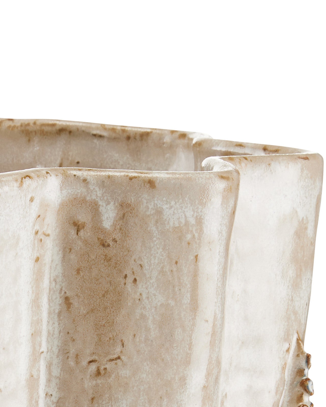 Close up of top of octopus medium vase by currey and company