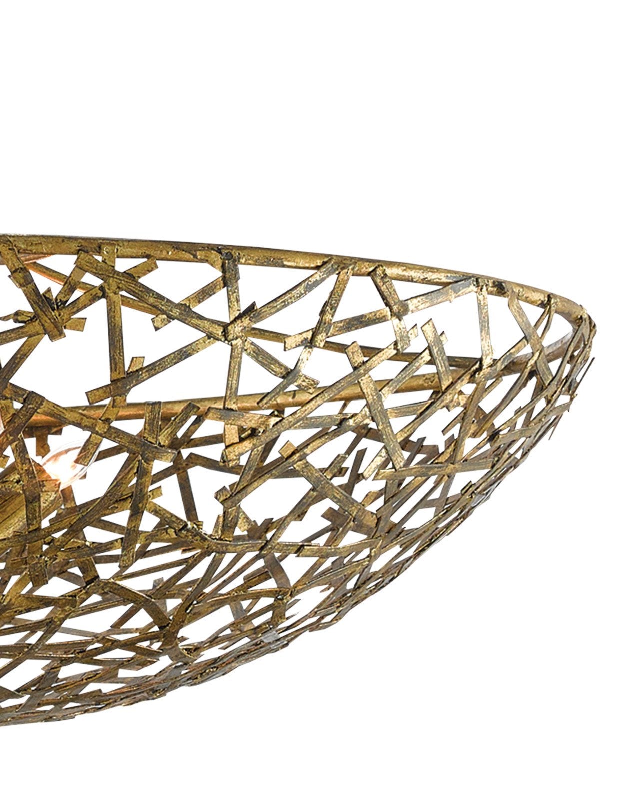 Confetti Bowl Gold Chandelier