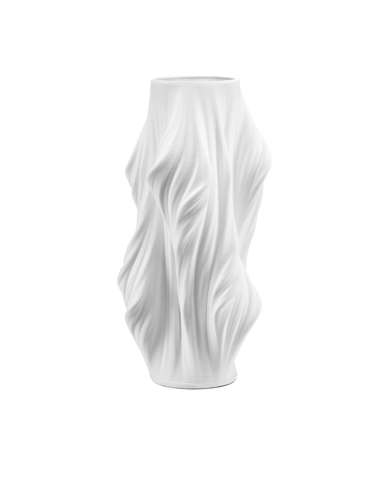 Yin Large White Vase