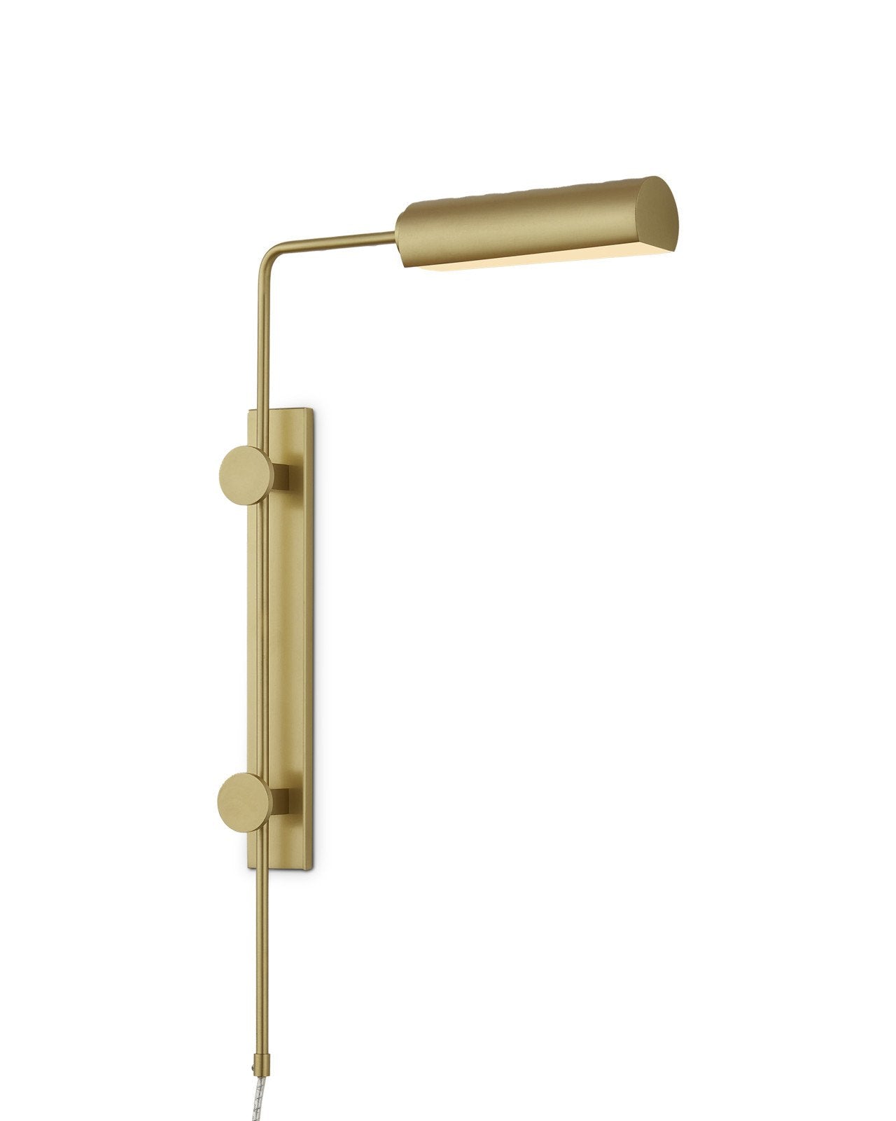 Satire Brass Swing-Arm Wall Sconce