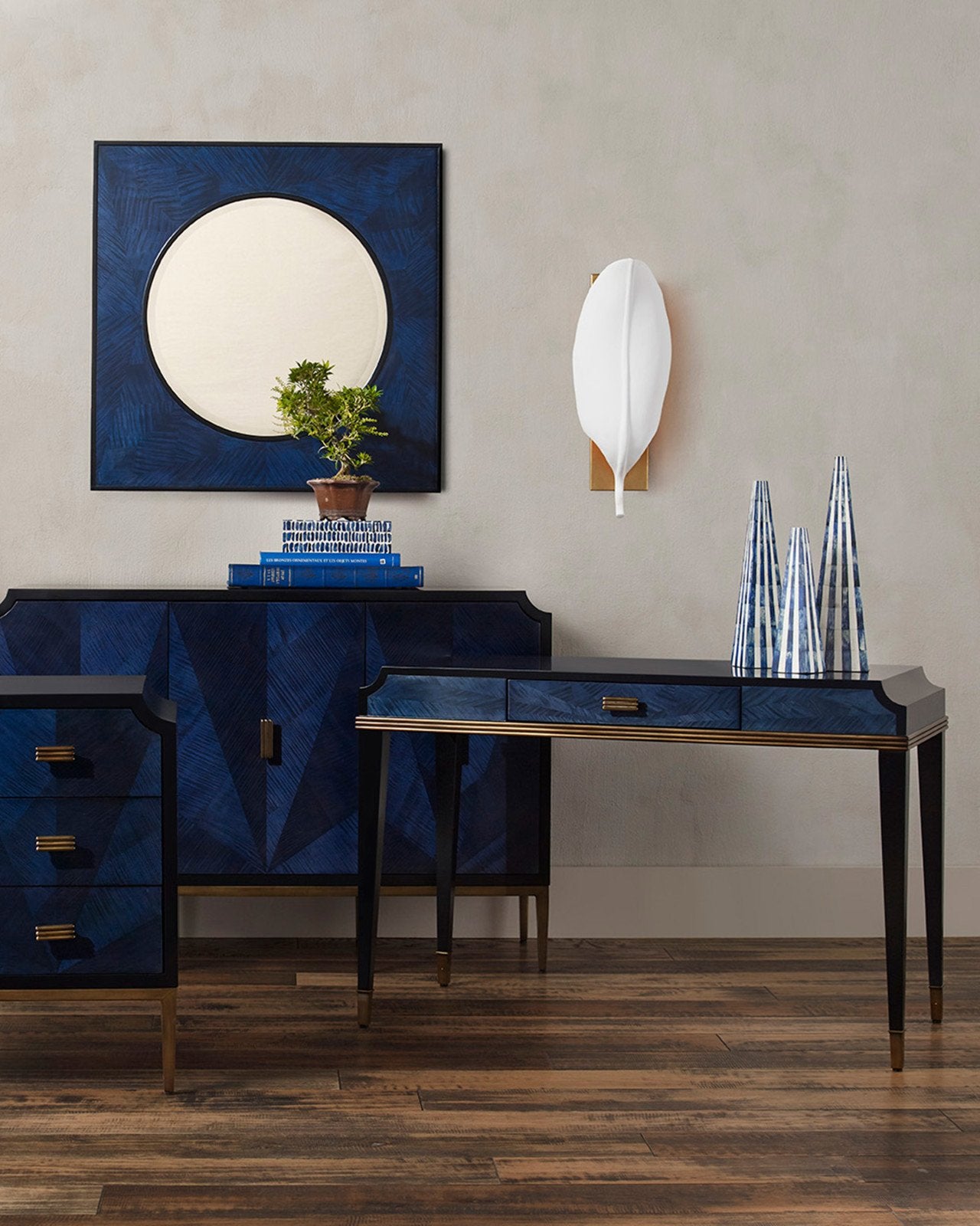 Kallista Blue Writing Desk