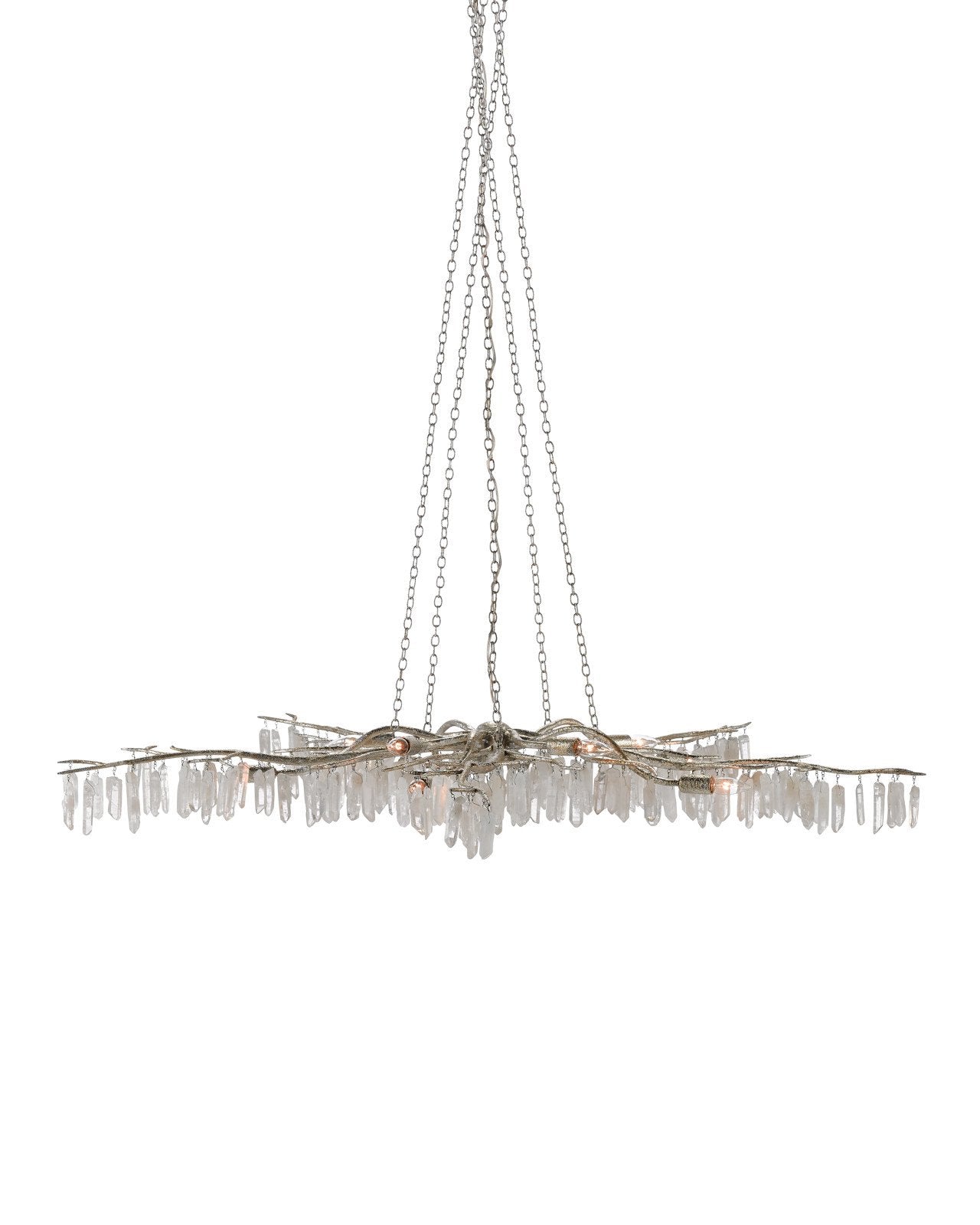 Forest Light Silver Chandelier