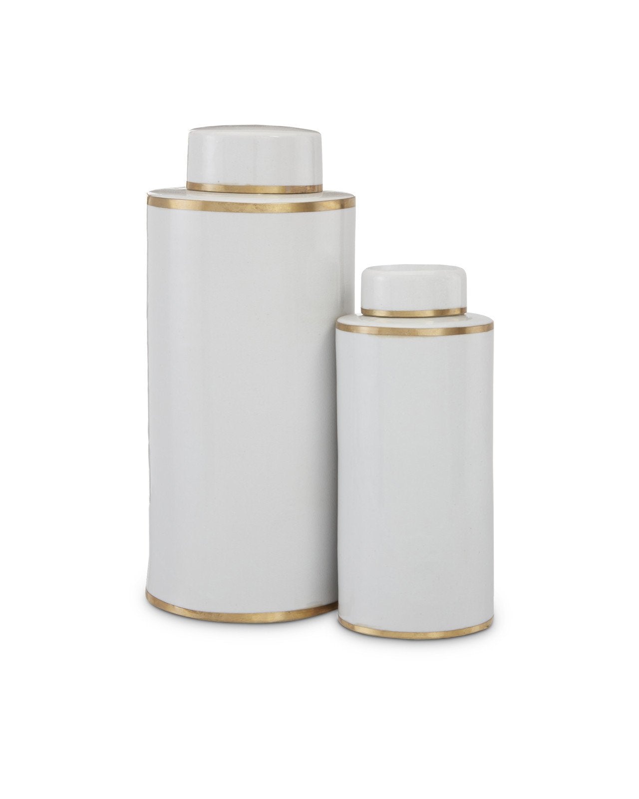 Ivory Tea Canister Set of 2