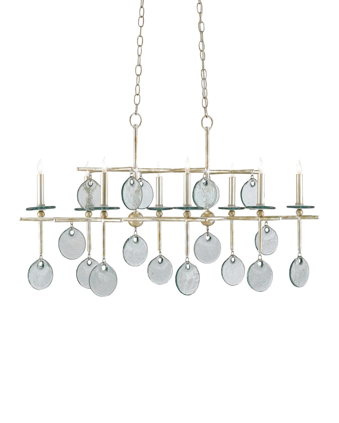 Sethos Silver Rectangular Chandelier