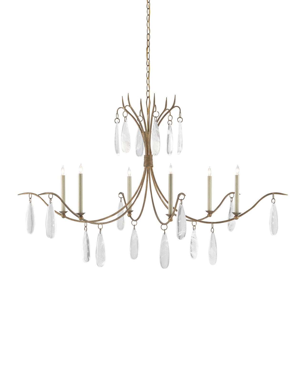 Marshallia Large Gold Chandelier