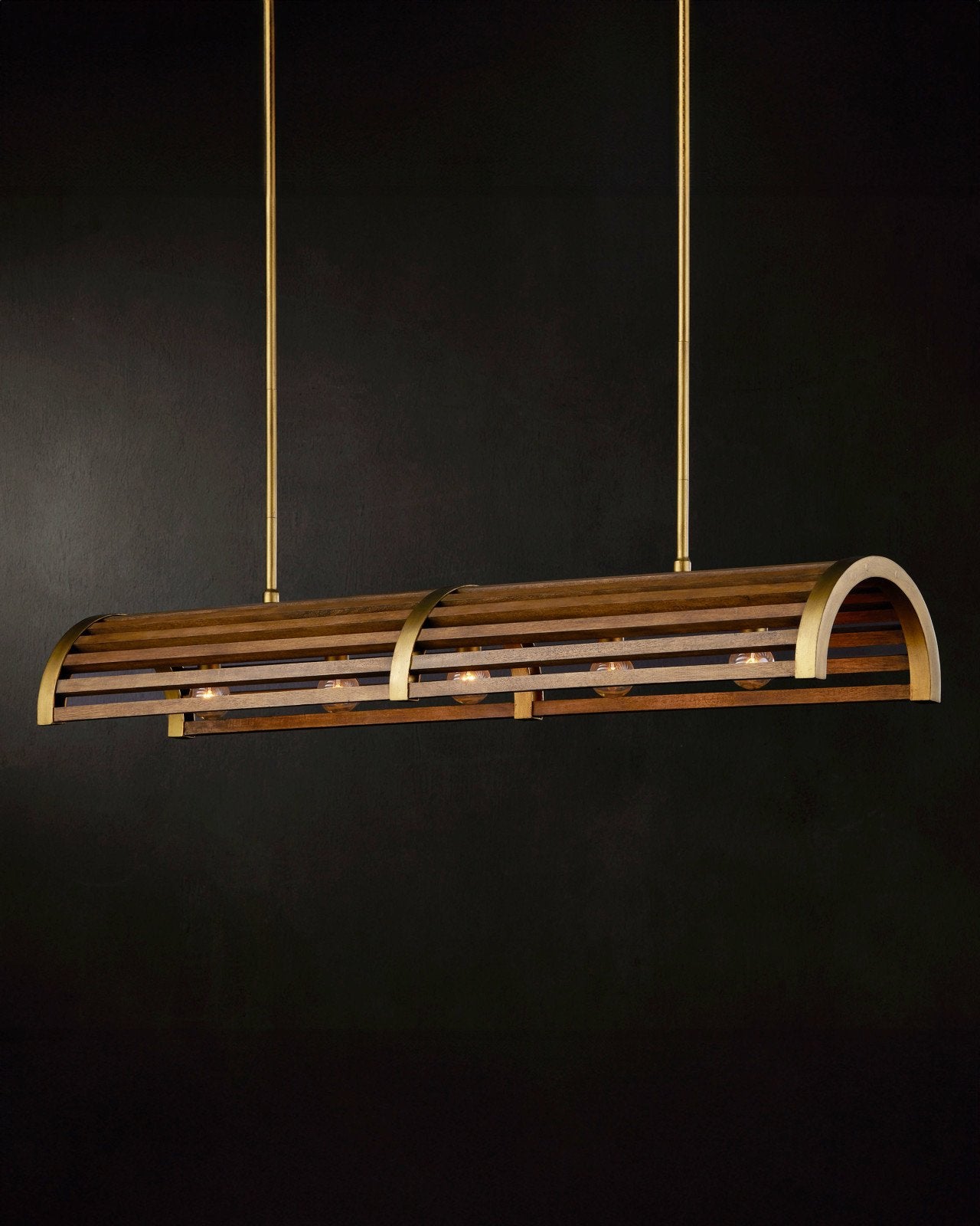 Woodbine Chestnut Rectangular Chandelier