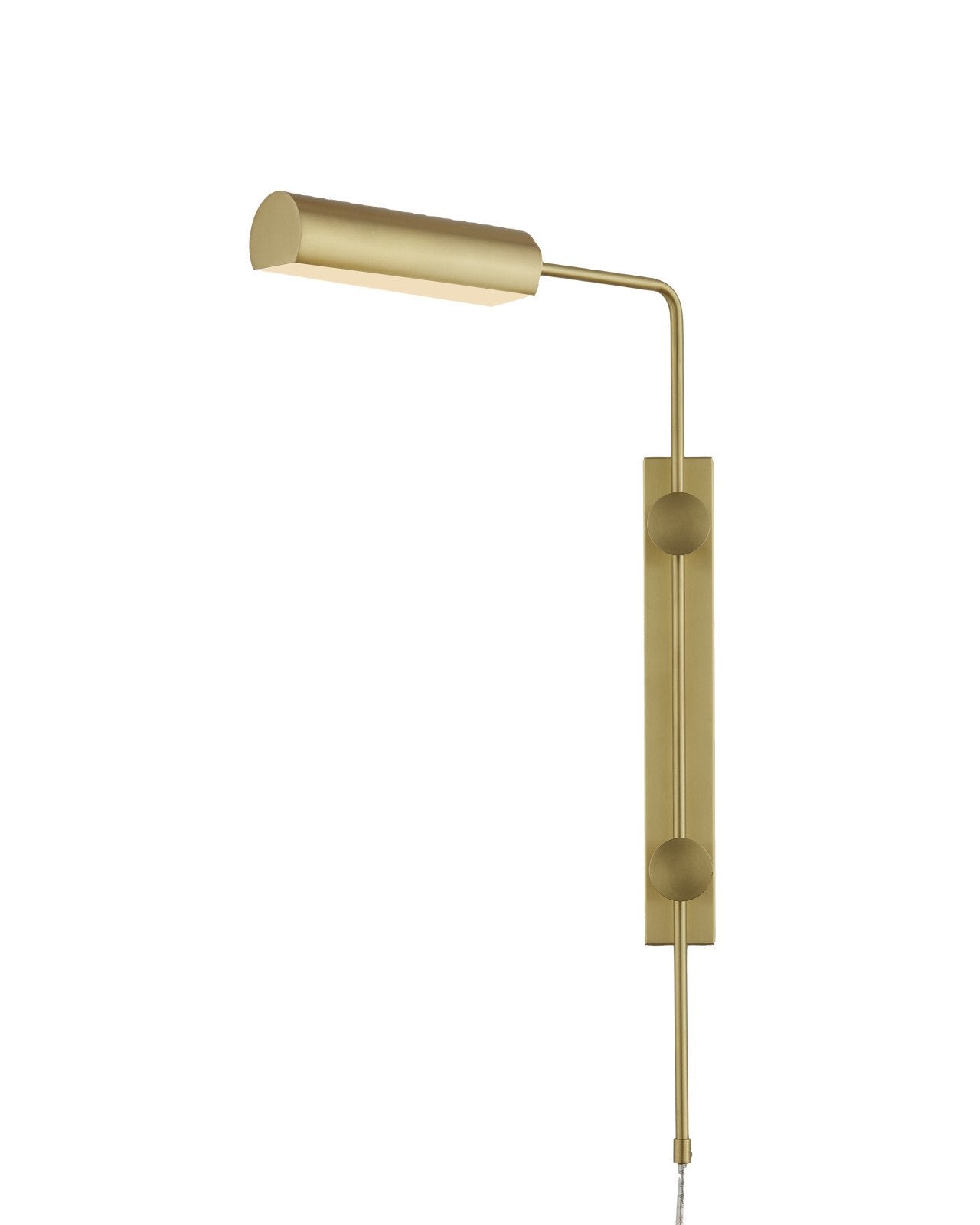 Satire Brass Swing-Arm Wall Sconce