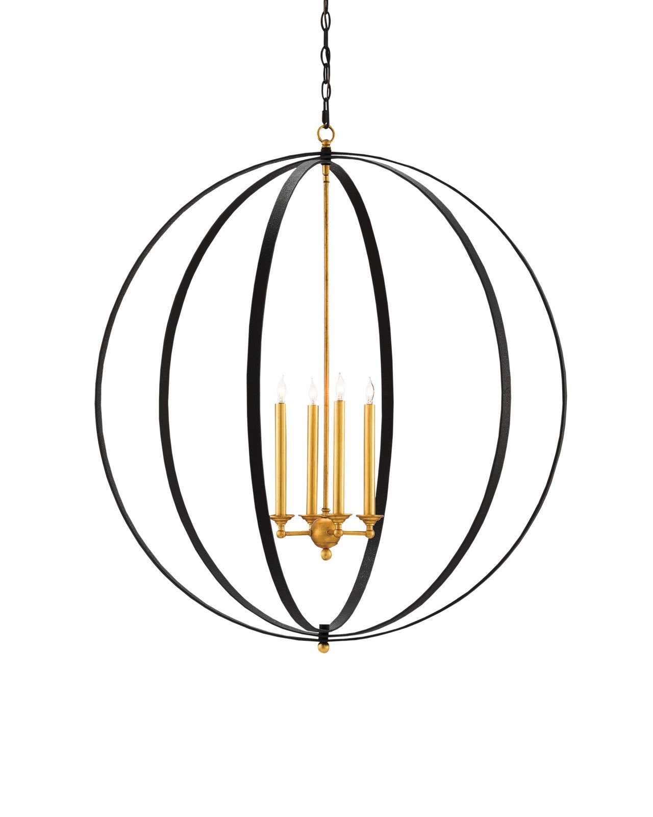 Ogden Black Orb Chandelier