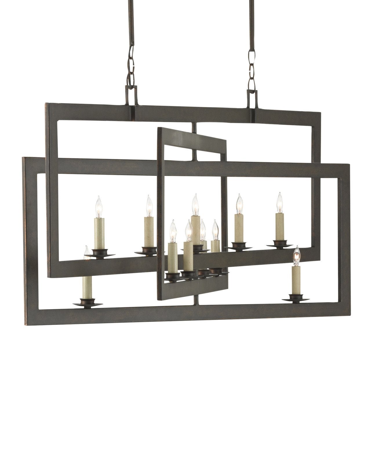 Middleton Bronze Rectangular Chandelier