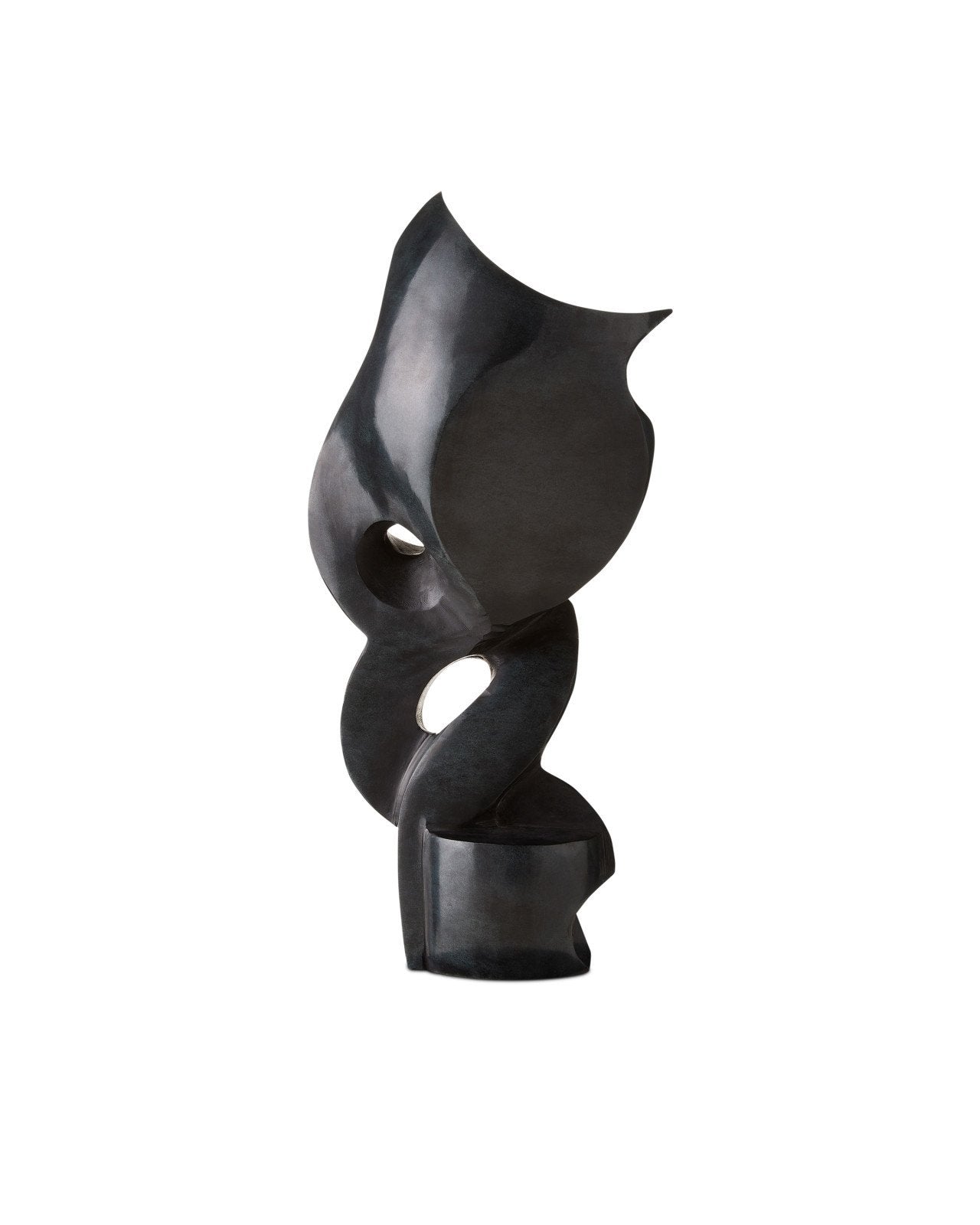 Roland Black Marble Abstract Sculpture