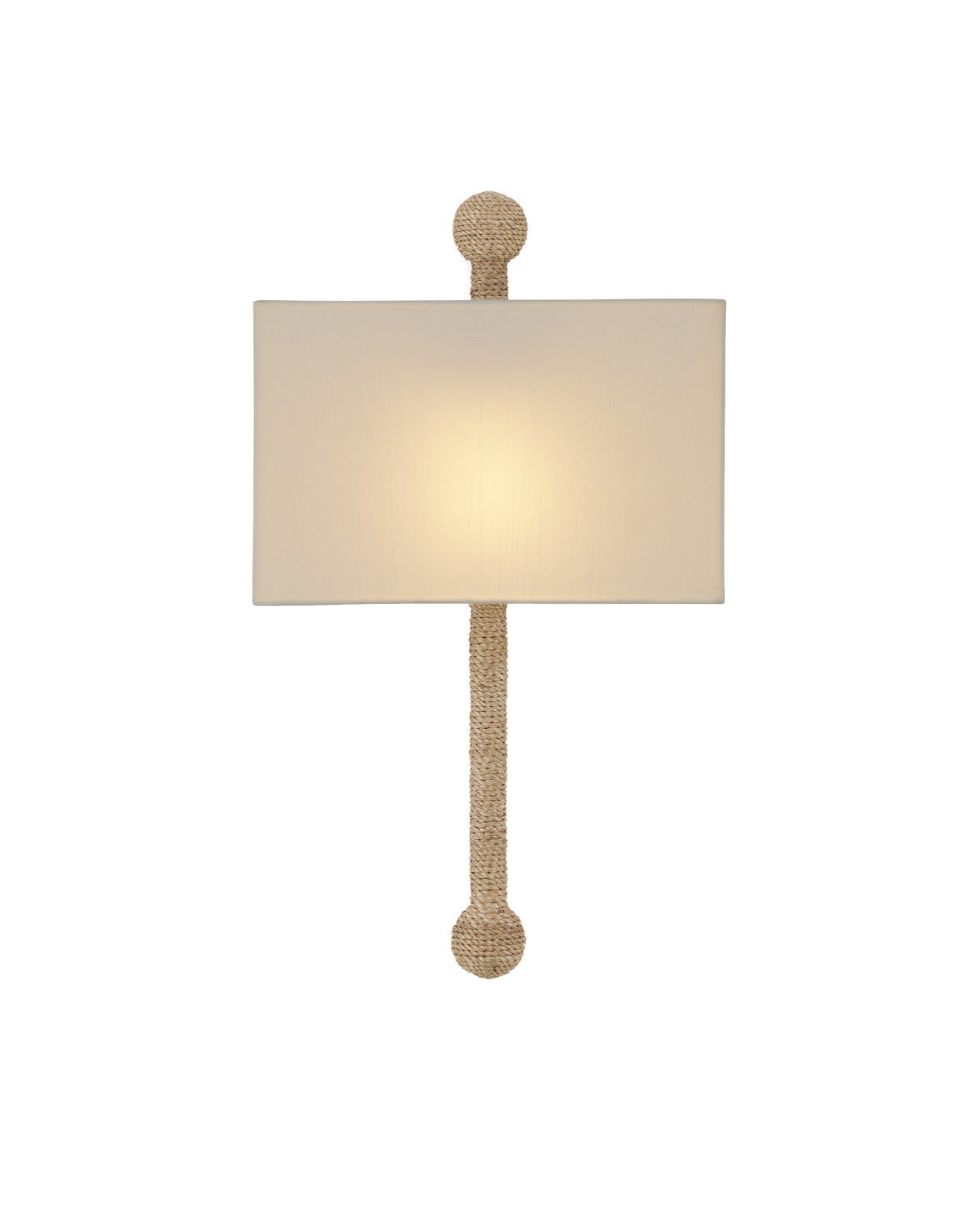 Senegal Wall Sconce, White Shade