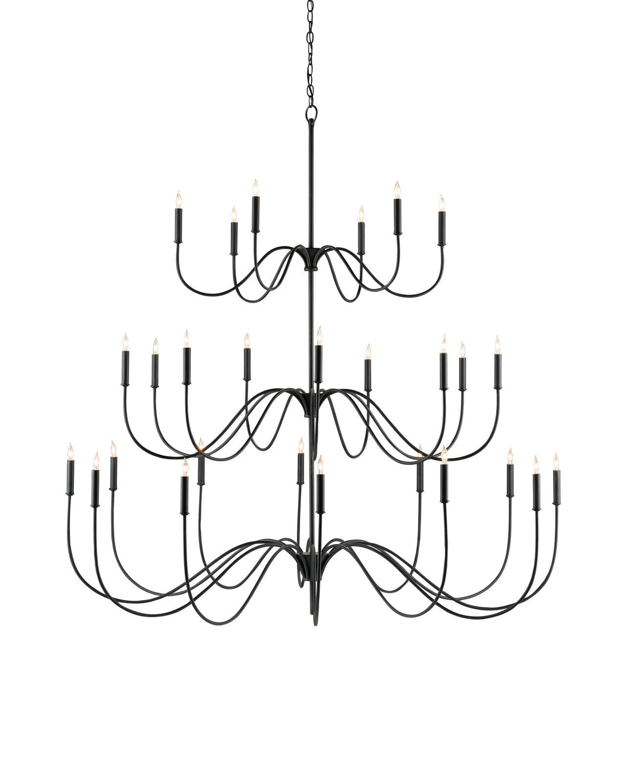 Tirrell Large Black Chandelier