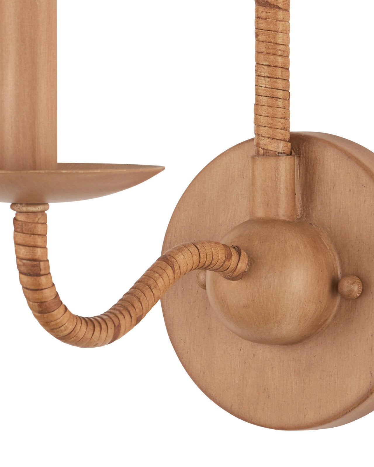 Saxon Single-Light Tan Wall Sconce