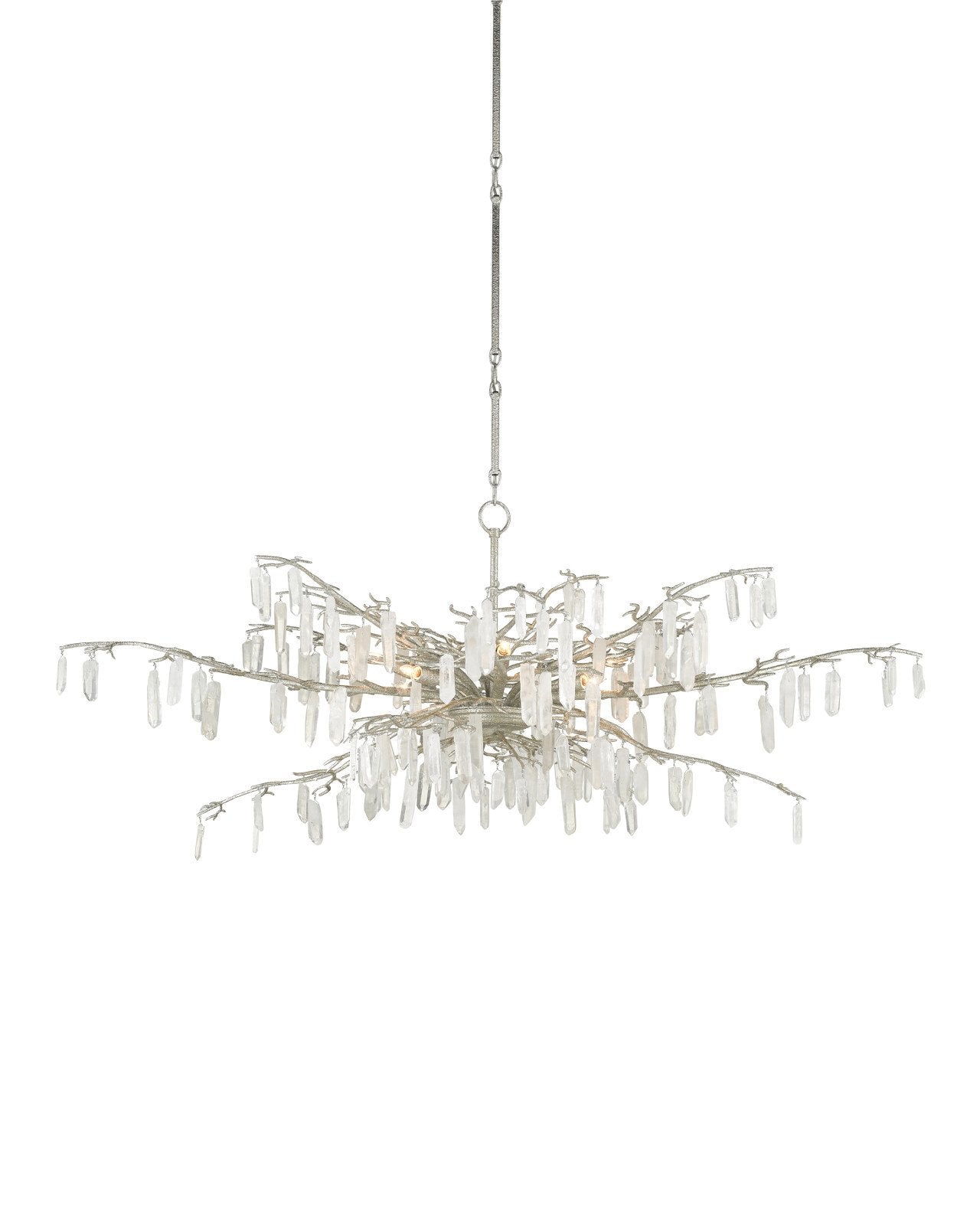 Forest Dawn Silver Chandelier