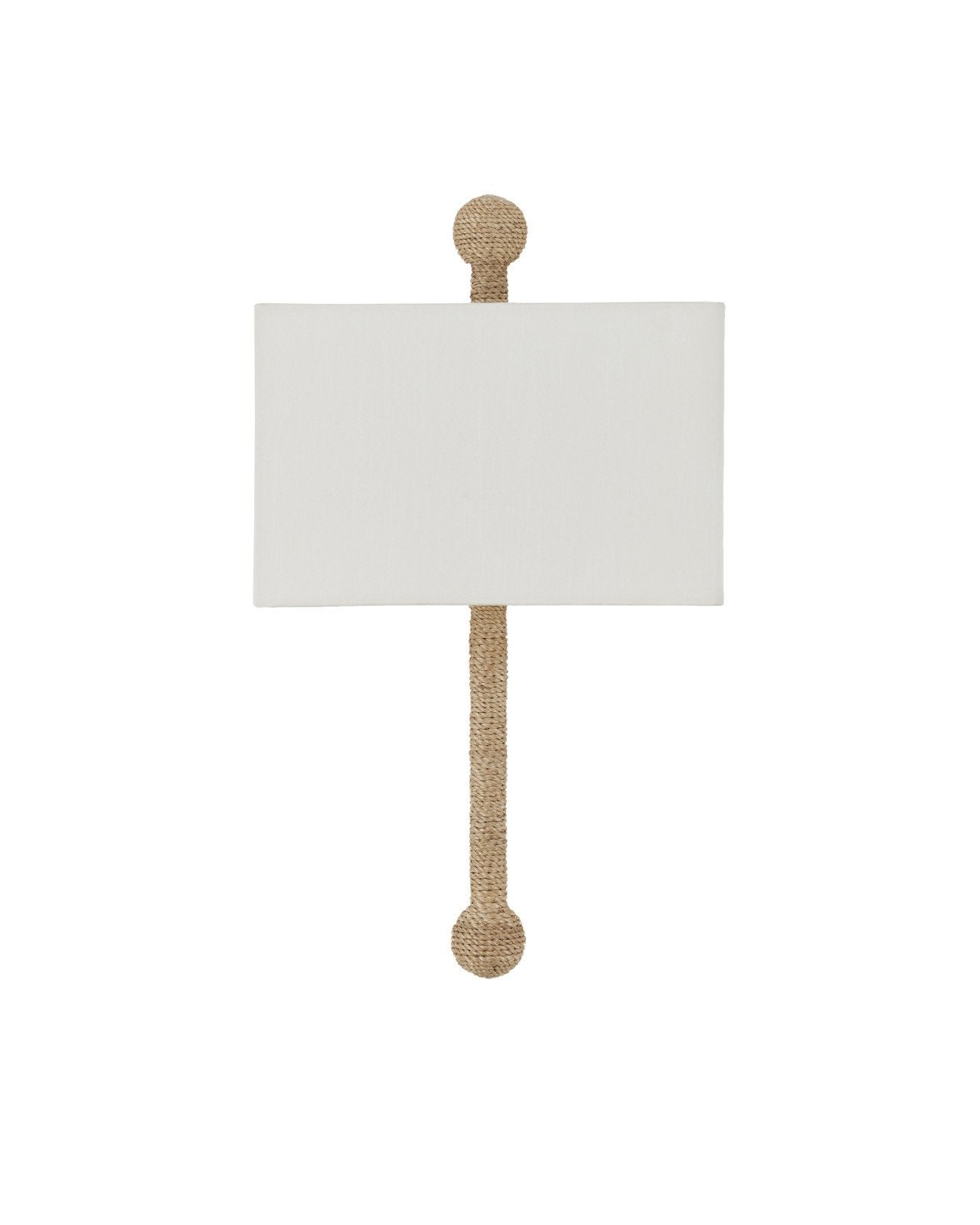 Senegal Wall Sconce, White Shade