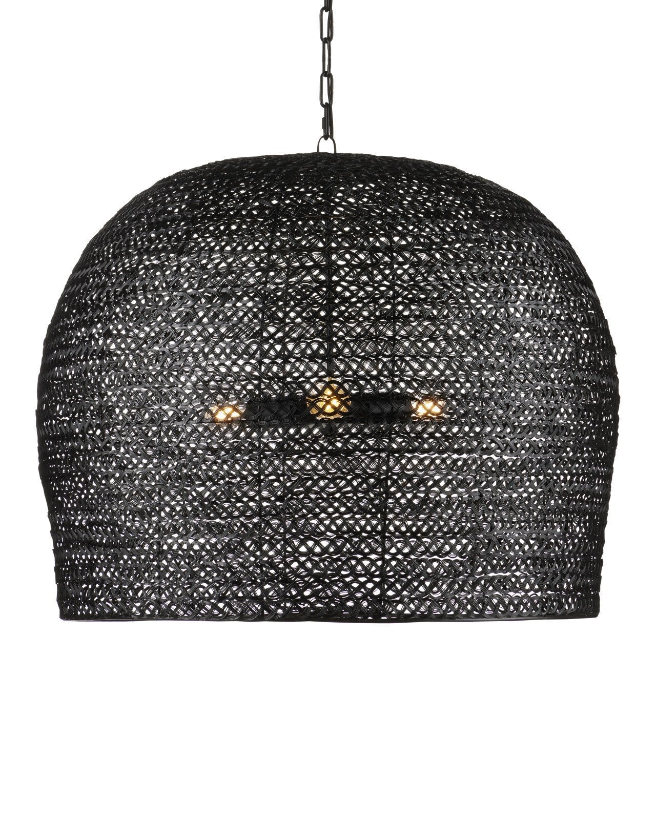 Piero Large Black Chandelier