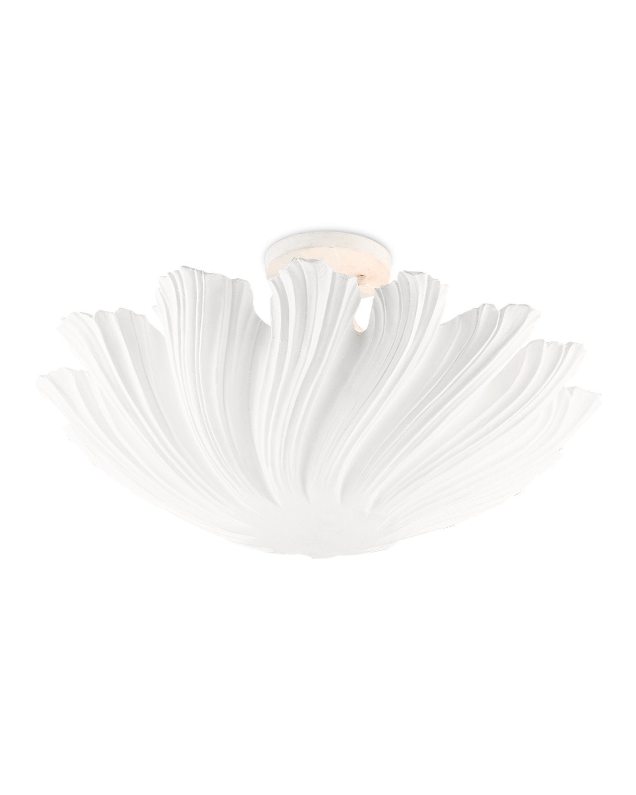 Hadley White Semi-Flush Mount