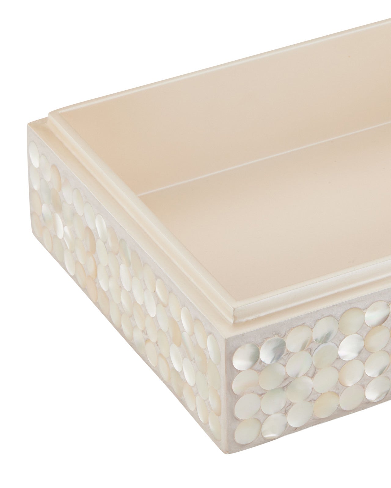 Gerri Dot Set of 2 by Currey and Company with one box open, showing the spacious interior.