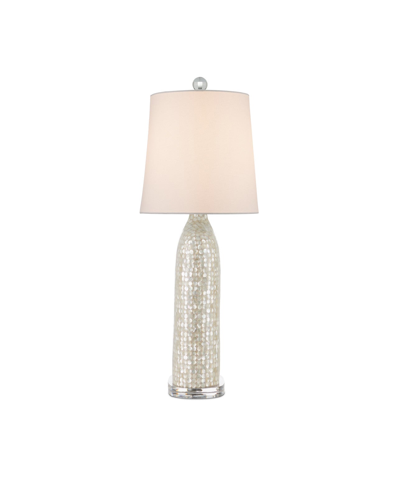 Gerri Dot Table Lamp by Currey and Company, featuring a slender and elegant design perfect for limited space.