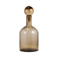 Glass Bottle w/ Stopper, Taupe, 17", Sagebrook Home
