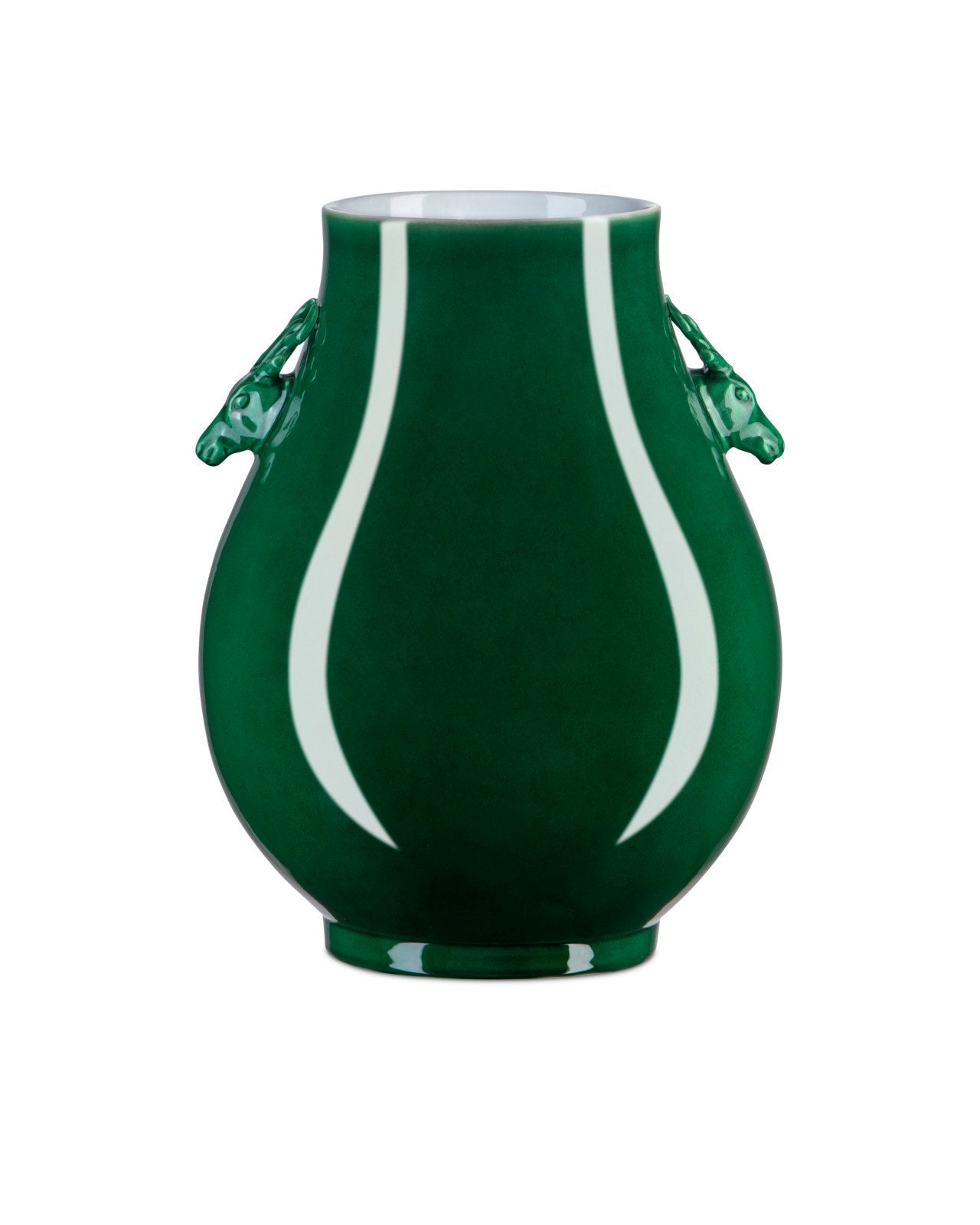 Imperial Green Deer Ears Vase