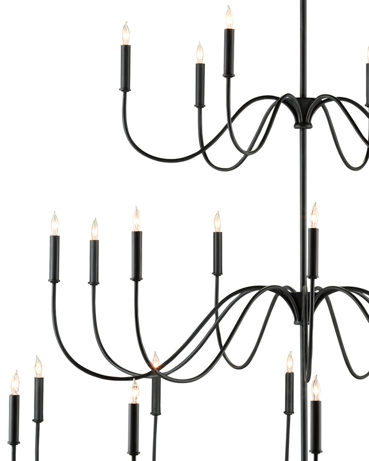 Tirrell Large Black Chandelier