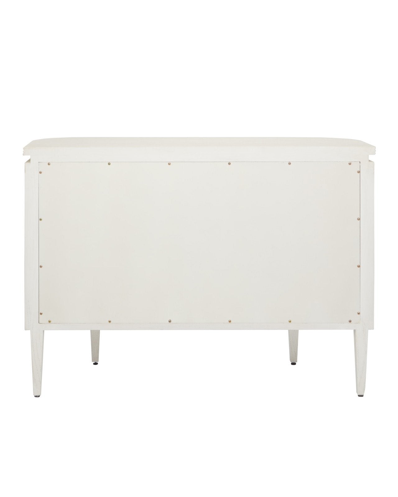 Briallen White Demi-Lune Cabinet