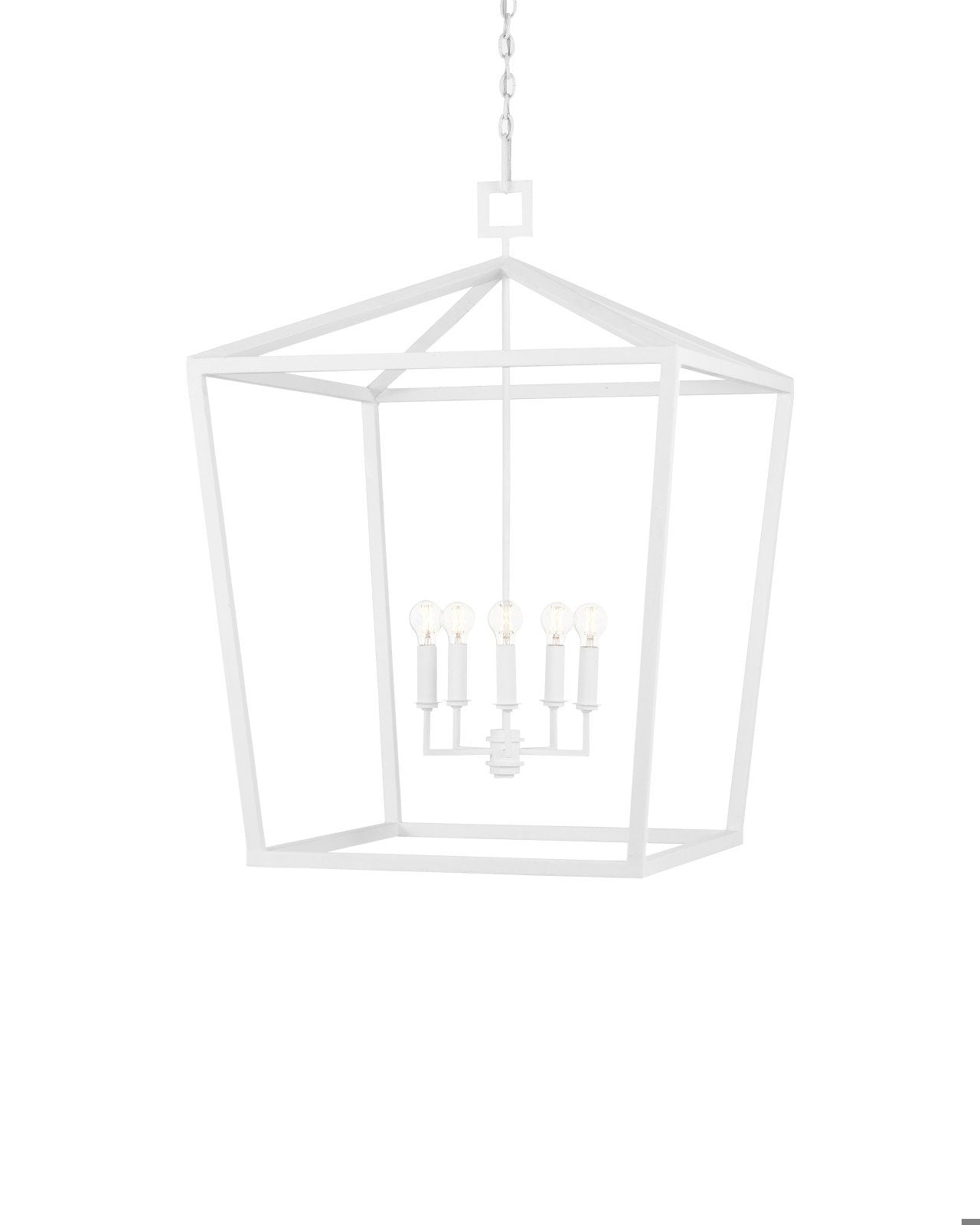 Denison Large White Lantern