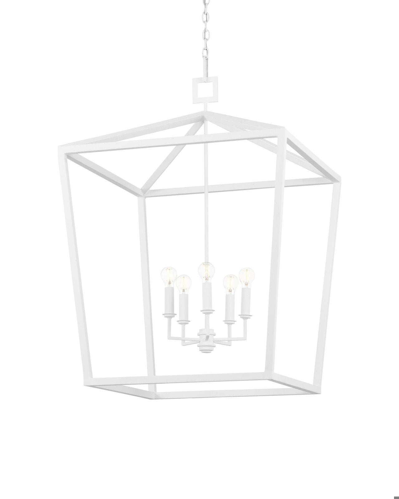 Denison Large White Lantern