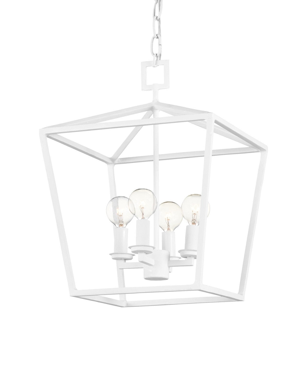 Denison Small White Lantern