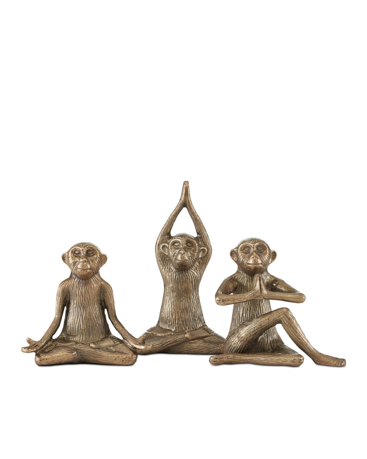 Zen Brass Monkey Set of 3