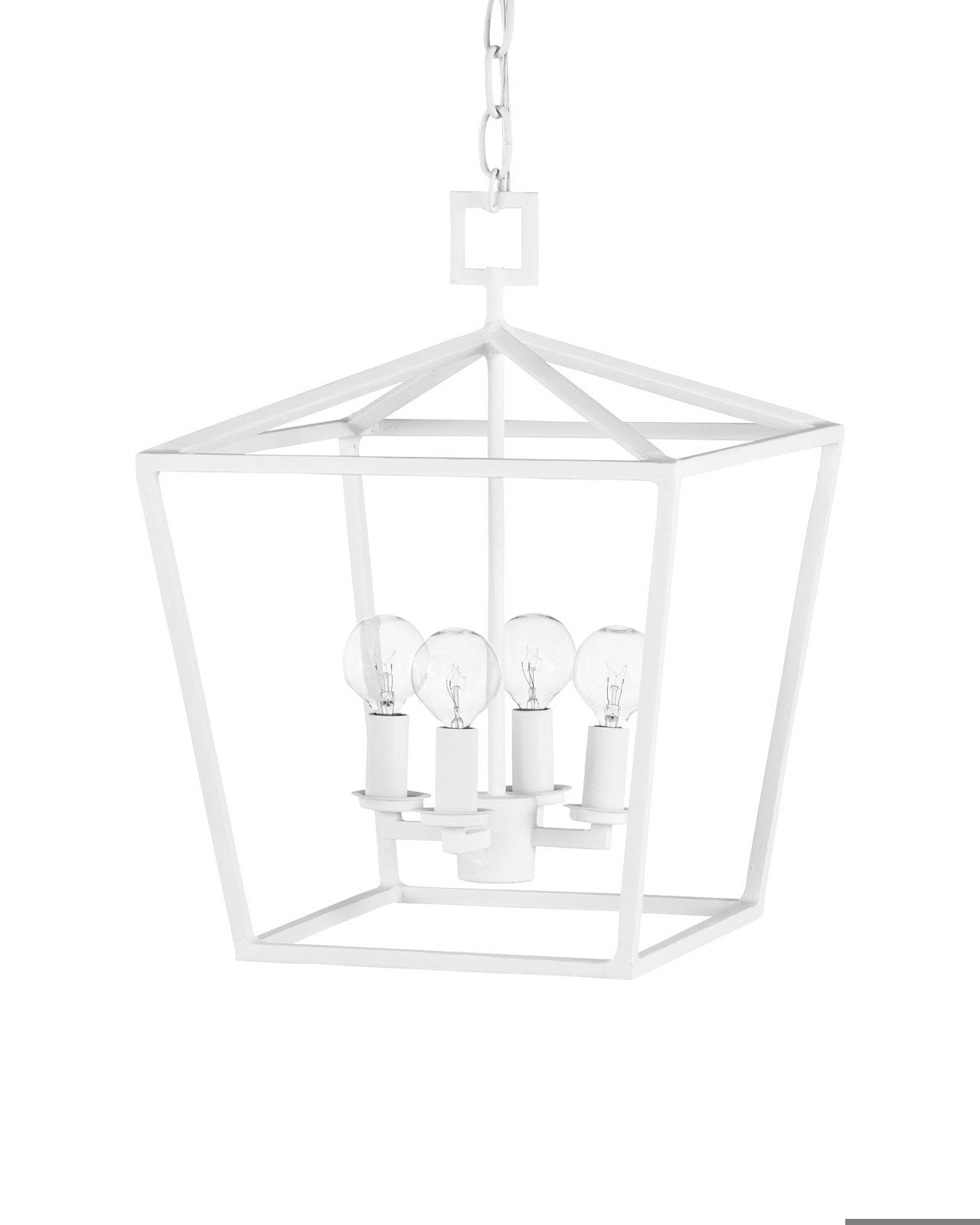 Denison Small White Lantern