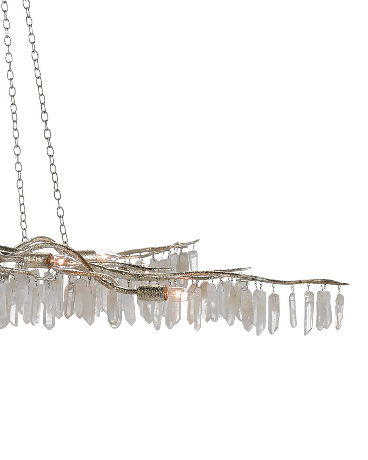 Forest Light Silver Chandelier