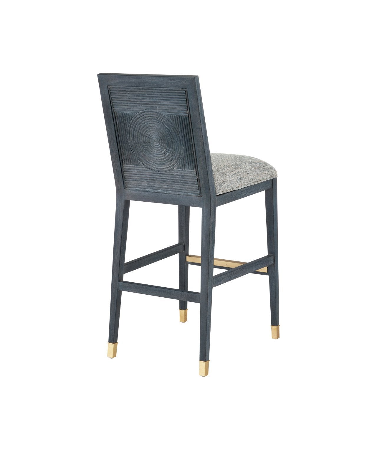 Santos Vintage Navy Bar Stool, Barrett Dusk