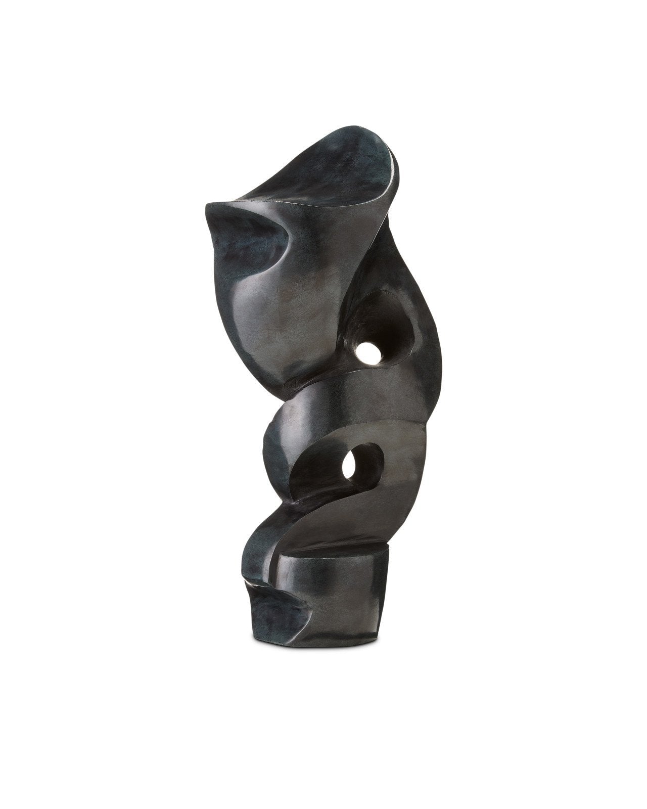 Roland Black Marble Abstract Sculpture