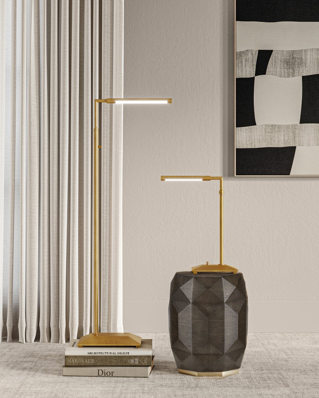 Autrand Brass Floor Lamp