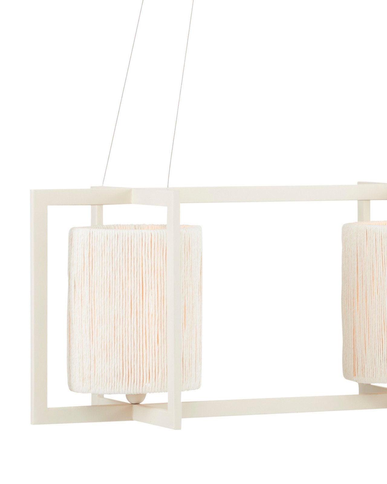 Monreale White Rectangular Chandelier