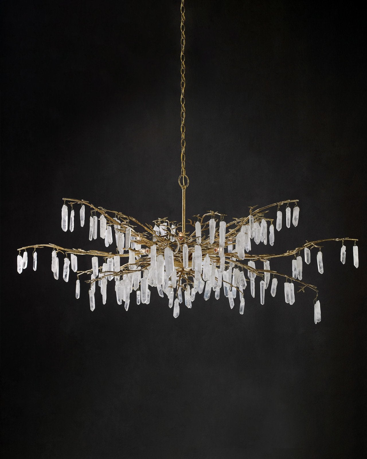 Forest Dawn Gold Chandelier