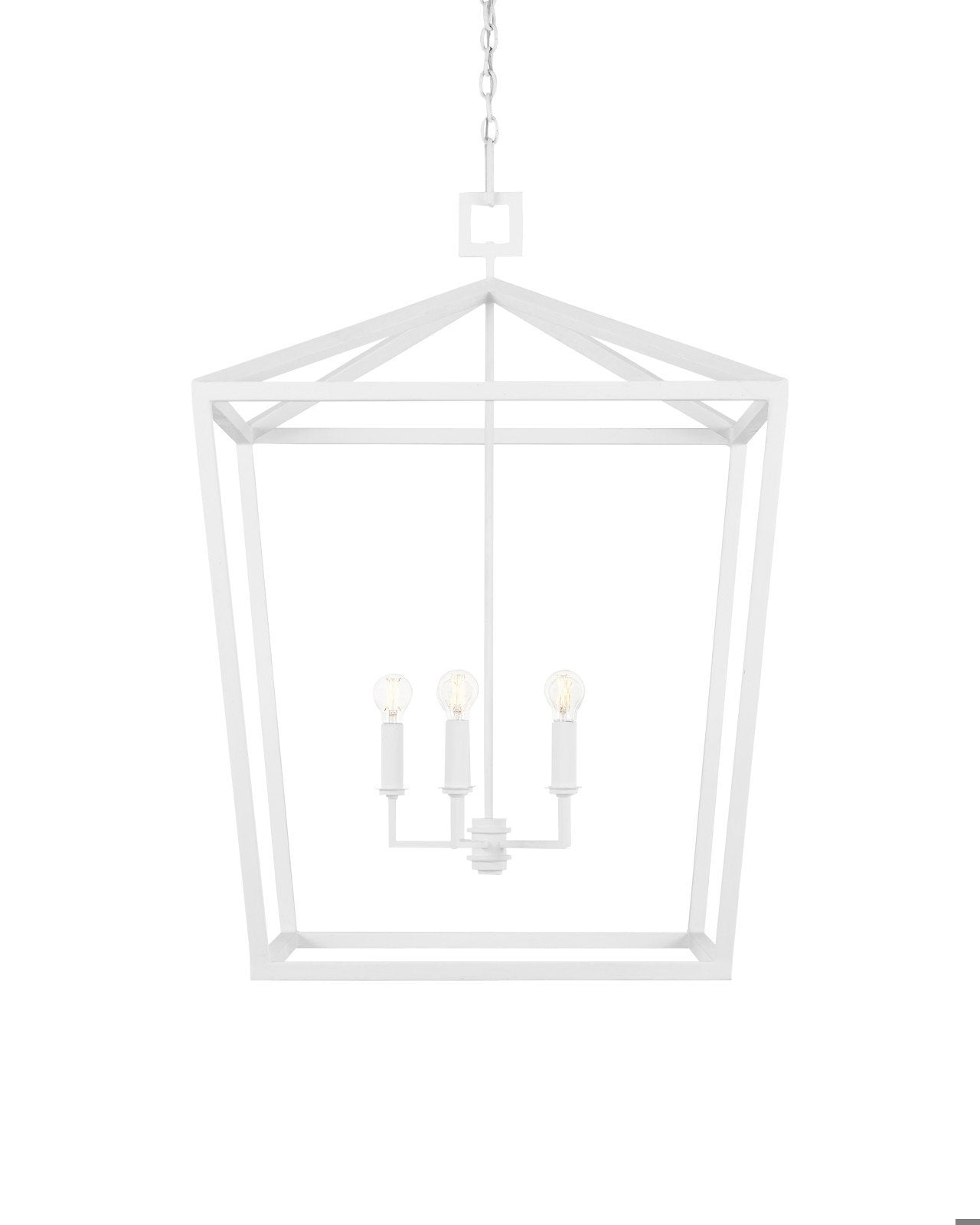 Denison Large White Lantern