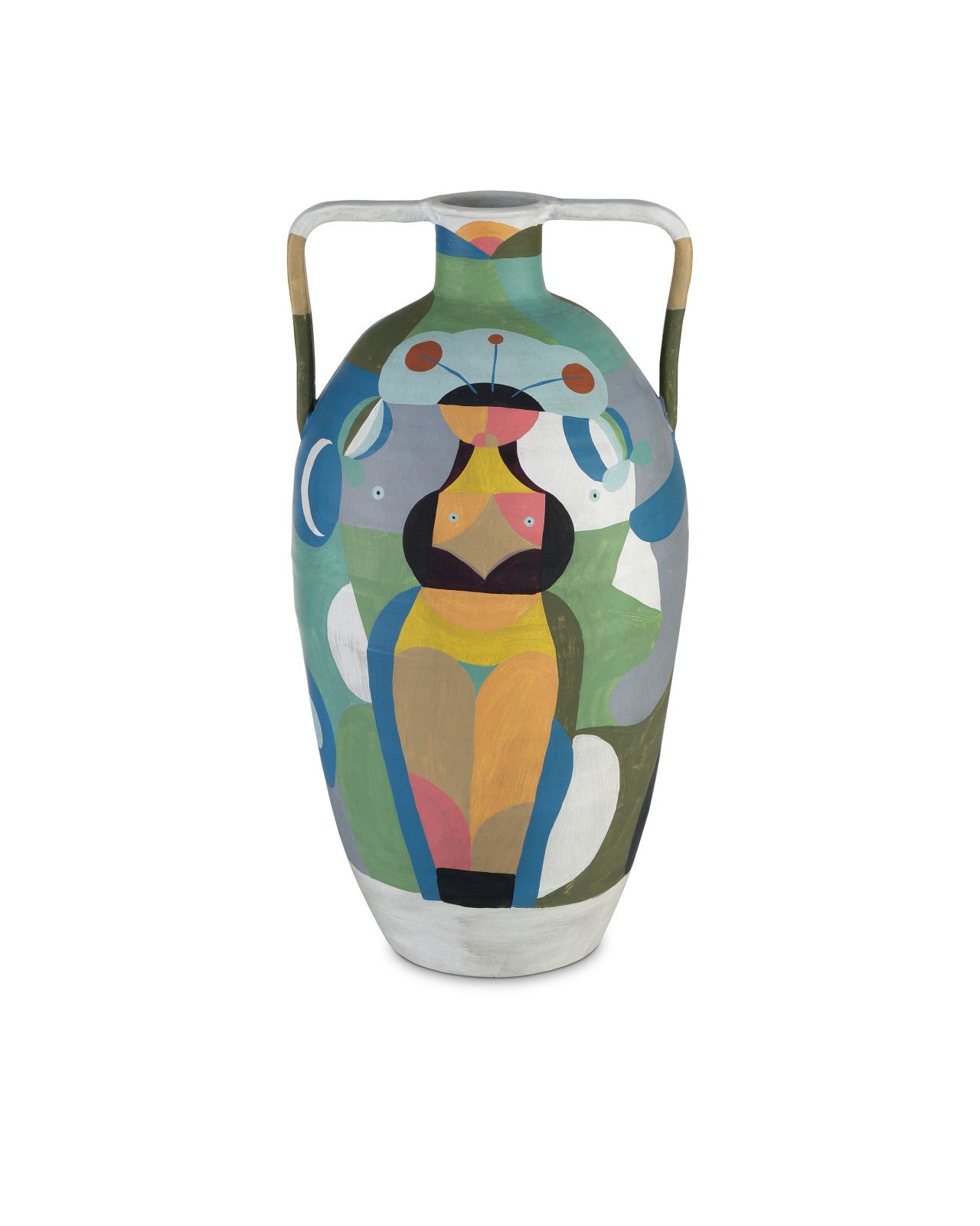 Amphora Large Multi-Colored Vase