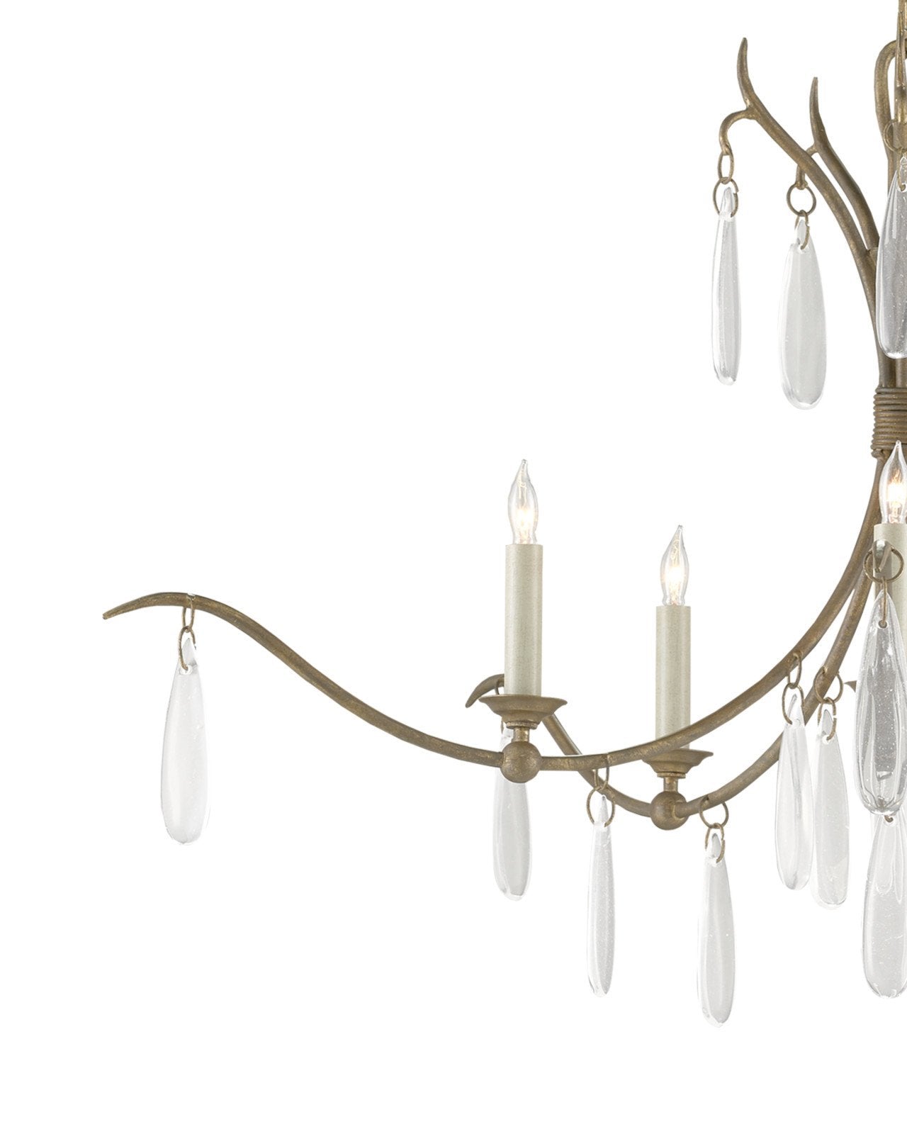 Marshallia Small Brass Chandelier