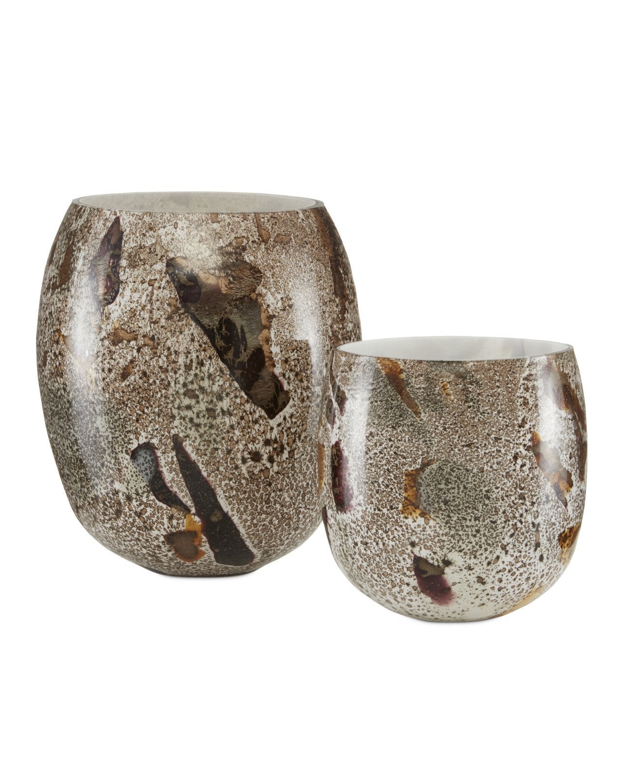 Bora Brown Speckle Vase Set of 2