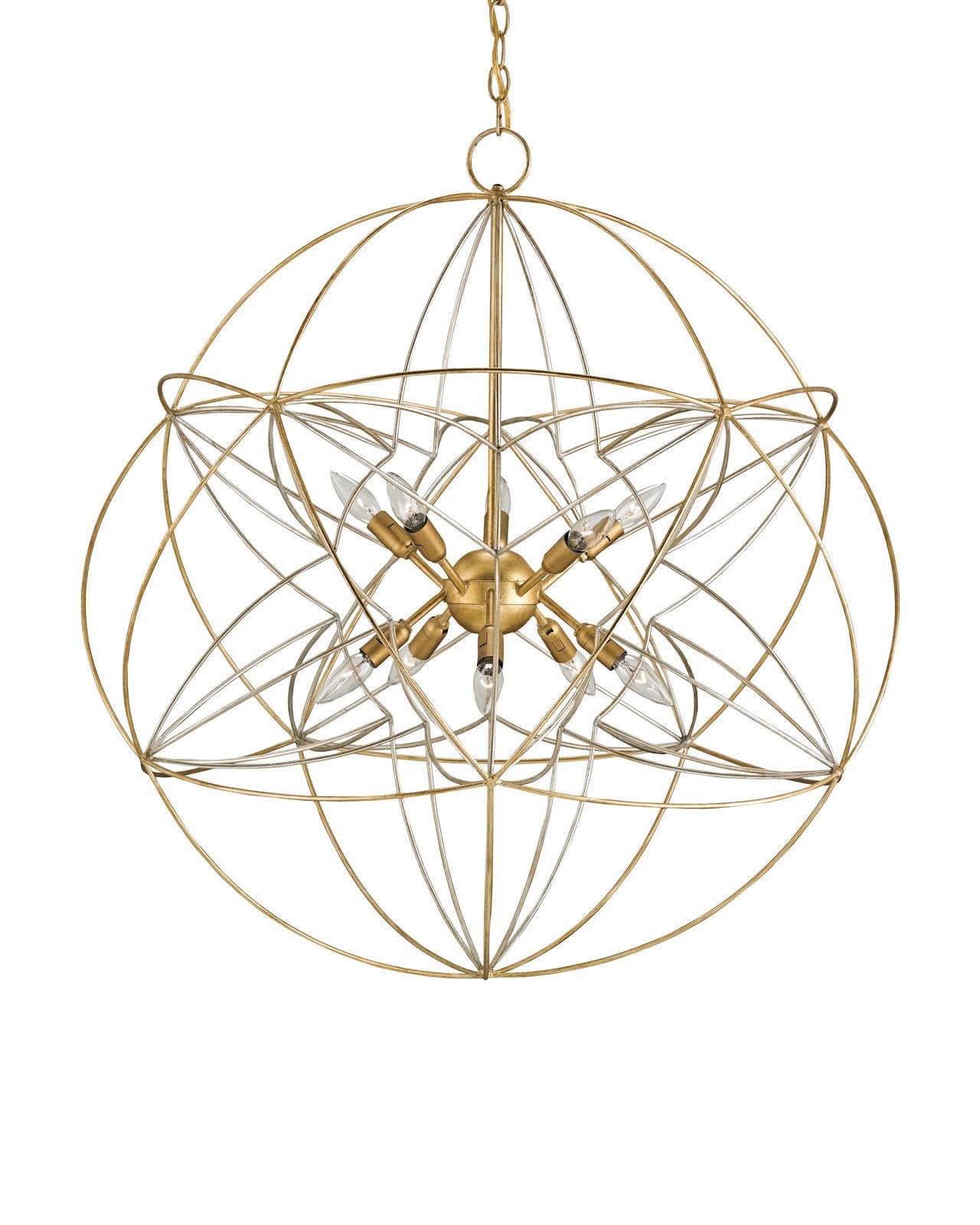 Zenda Gold Orb Chandelier