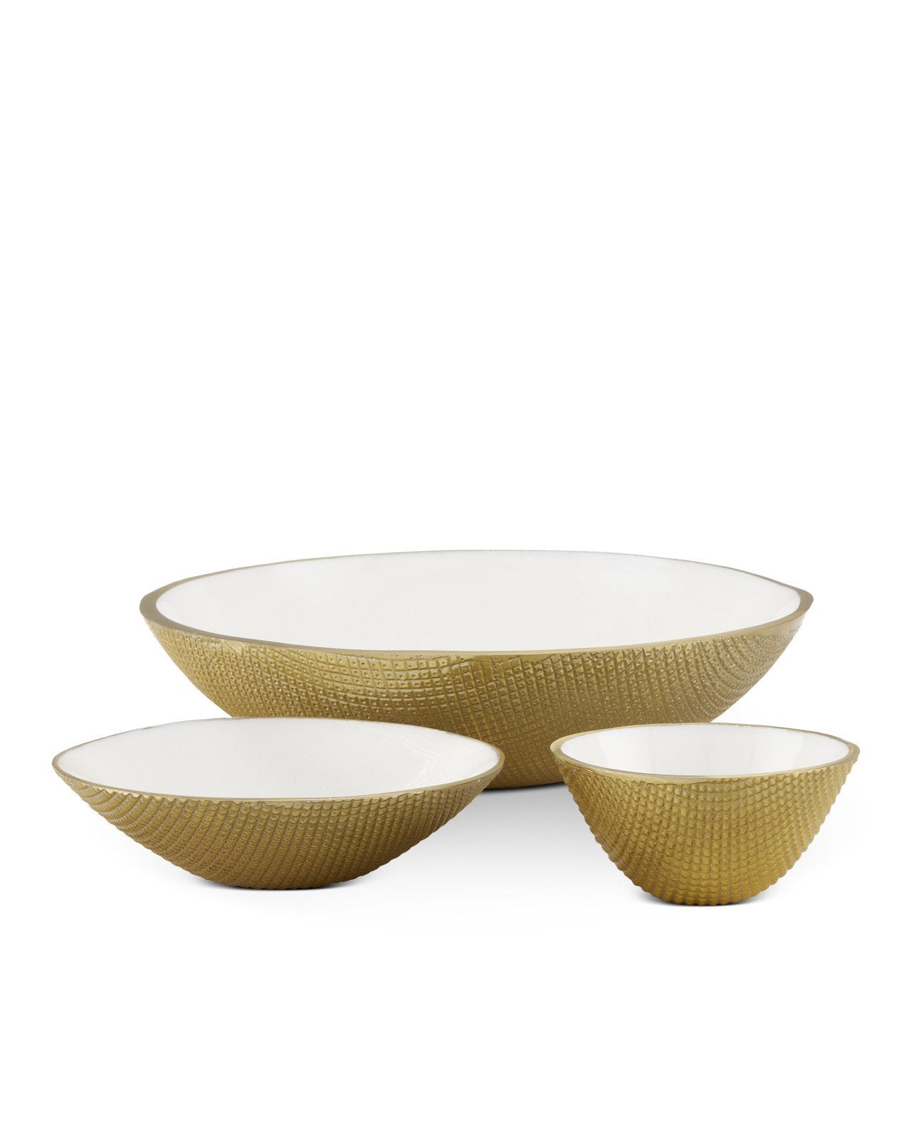 Banah White & Gold Bowl Set of 3