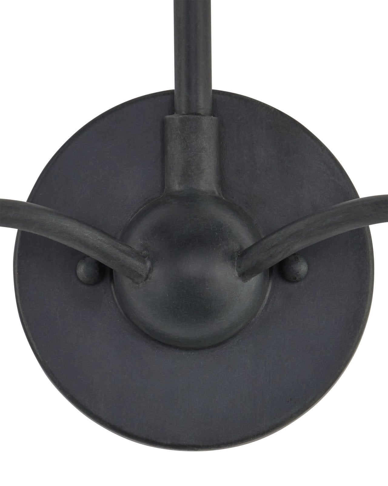 Saxon Double-Light Black Wall Sconce
